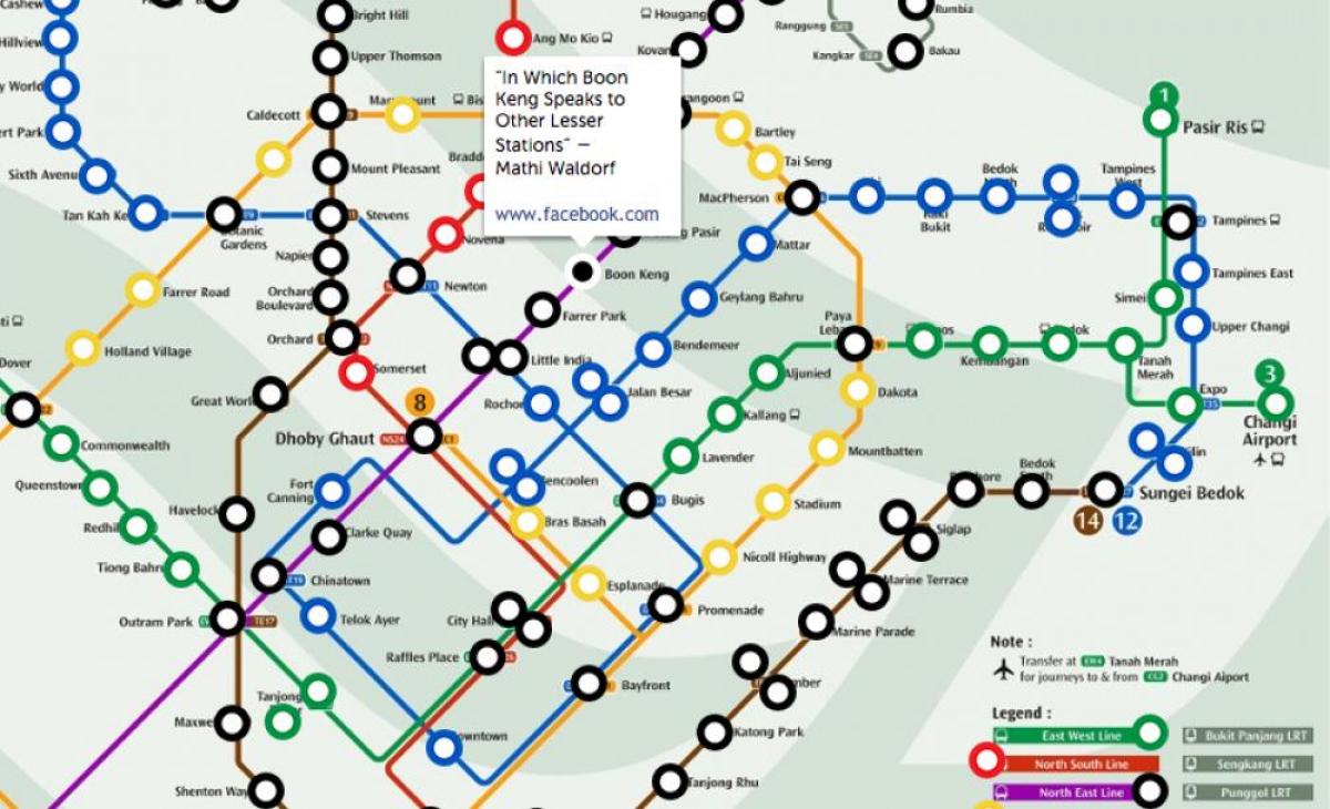 mrt rongi kaart Singapur
