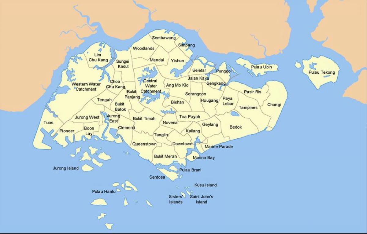 kaart Singapuri riik