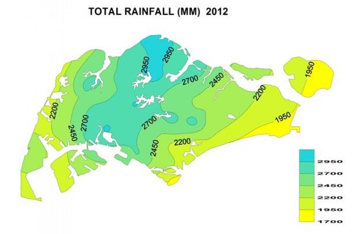 Singapur vihma kaart