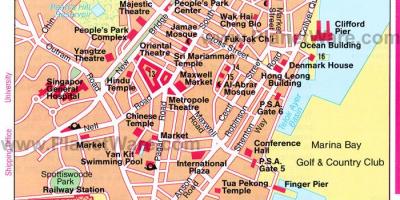 Chinatown Singapur kaart