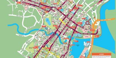 Street kaart Singapur